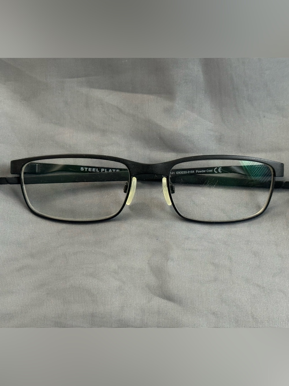 Oakley Eyeglasses OX3222-0154 Steel Plate Black Coal Rectangular 54 18